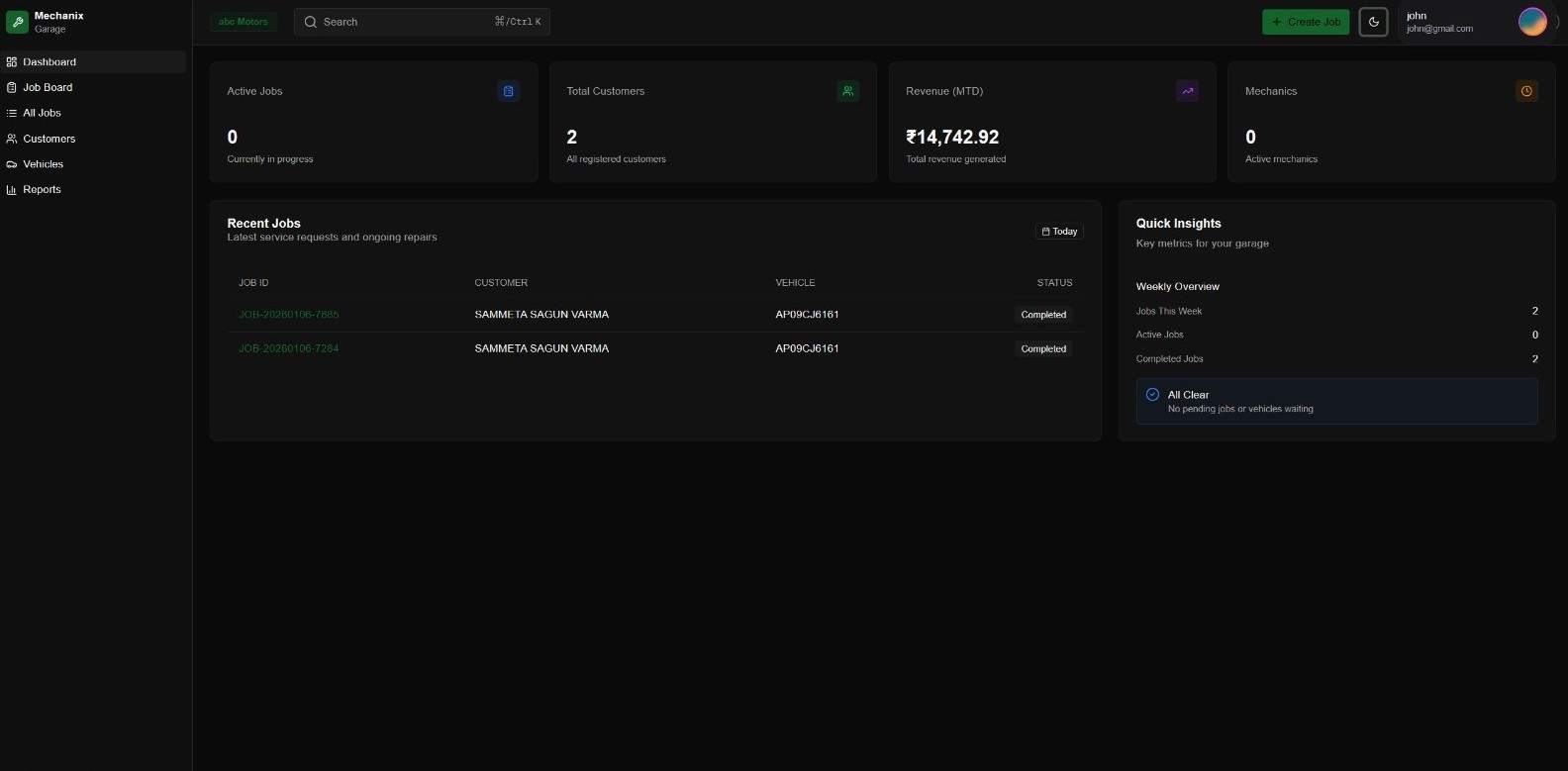 Wrench Cloud Dashboard Preview